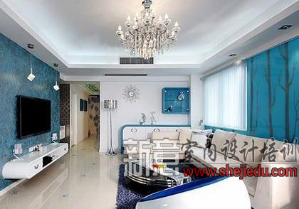 蓝白色家居设计运用a17102