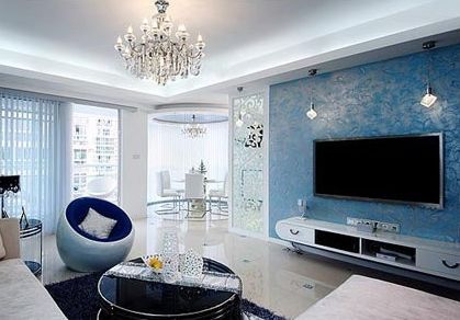 蓝白色家居设计运用a17103