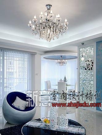 蓝白色家居设计运用a17104