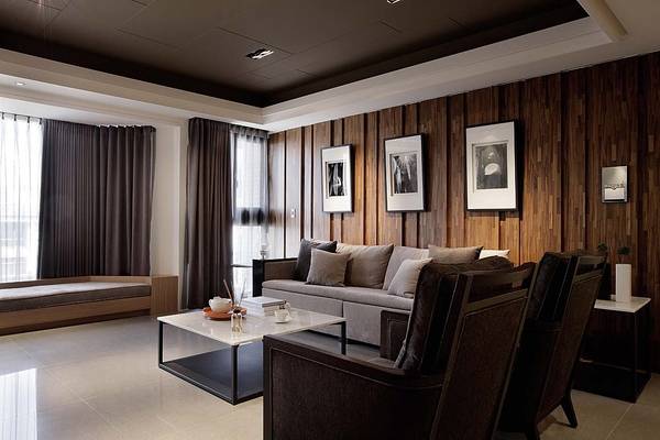 咖啡色调居室设计方案a21404