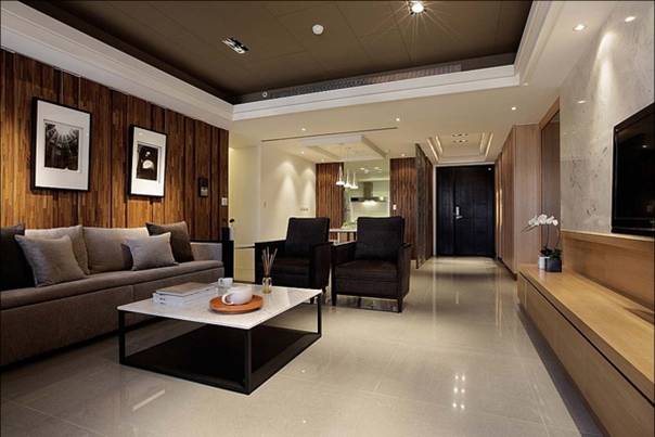 咖啡色调居室设计方案a21408