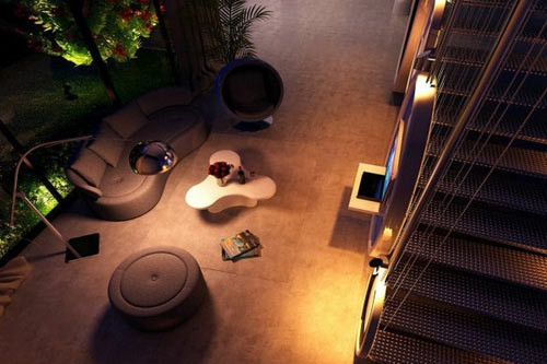 合理灵活的弹性客厅空间a25504