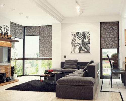 合理灵活的弹性客厅空间a25506