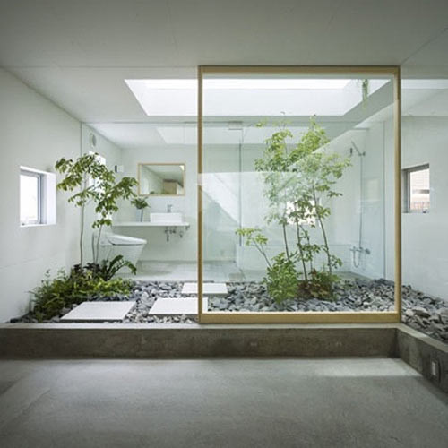 绿意葱葱的卫浴空间a26407