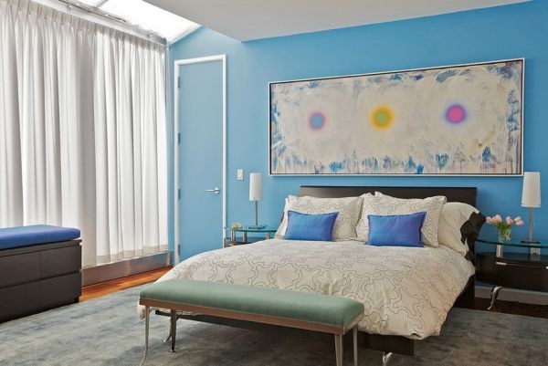 蓝色卧室空间设计a29804