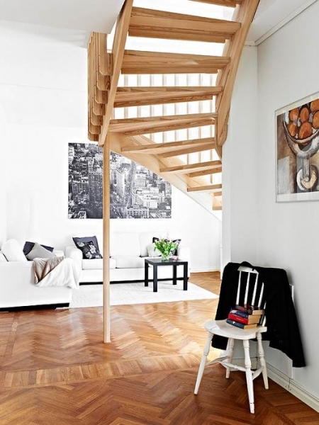 现代简约的复式空间设计a30005