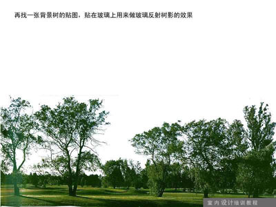 一张背景树贴图