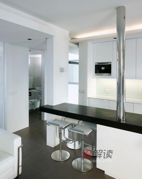 城市简洁现代公寓室内设计04