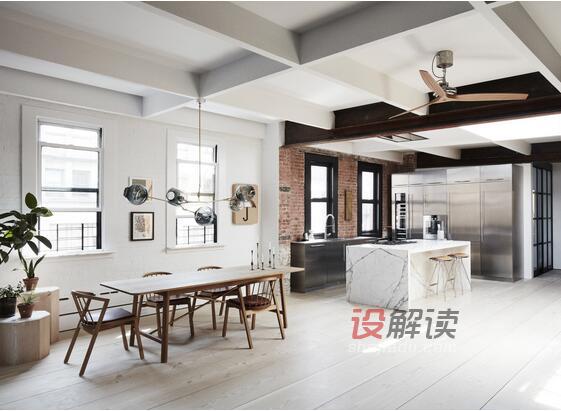 北欧工业风混搭的室内设计01