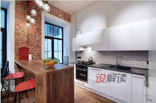 轻工业风的loft公寓室内设计04