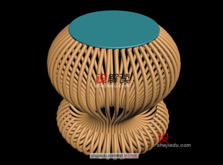 时尚可爱的镂空圆凳01
