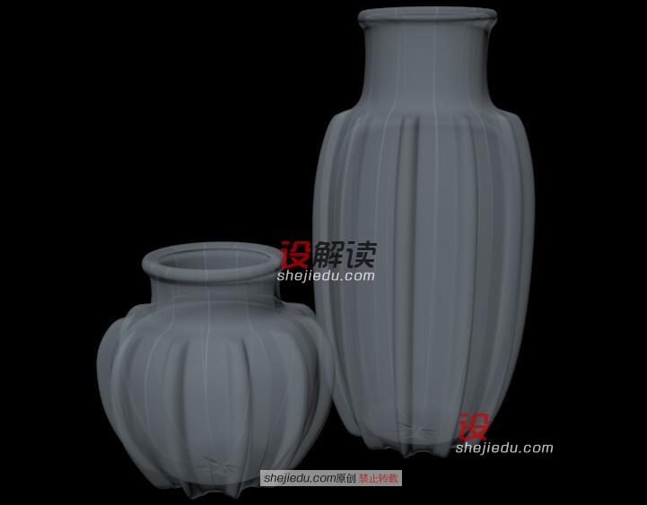 一组精致美丽的北欧花瓶01