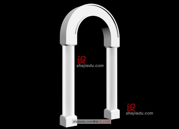 放样做出精致高雅的罗马柱22